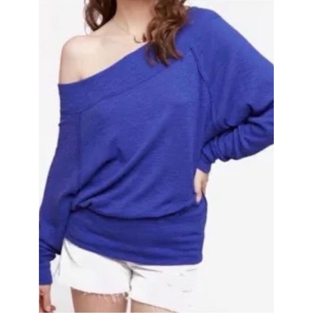 We The Free Free People Off the Shoulder Palisades Top Dolman Knit Oversized S